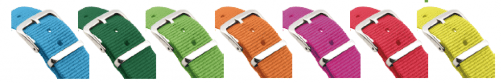 Assorted coloured childrens watch bands